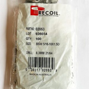 BSW 5/16-18x1.5D Wire Thread Inserts (Bag of 100)