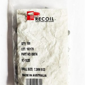 M7-1x2D Recoil wire thread inserts (bag of 100)