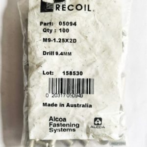 M9-1.25x2D (bag of 100)