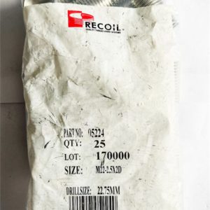 M22-2.5x2D wire thread inserts (bag of 25)