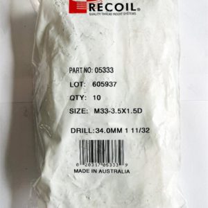 M33-3.5x1.5D wire thread inserts (bag of 10)