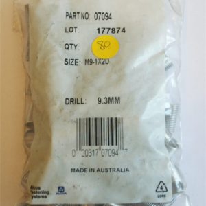 M9-1x2D wire thread inserts (split bag of 80)