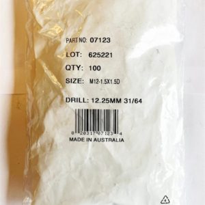 M12-1.5X1D Recoil wire thread inserts (bag of 100)