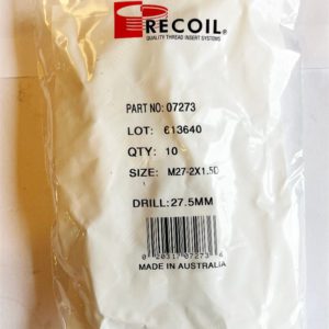 M27-2x1.5D Recoil wire thread inserts (bag of 10)