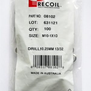 M10-1x1D wire thread inserts (bag of 100)