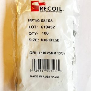 M10-1x1.5D Recoil wire thread inserts (bag of 100)