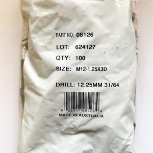 M12-1.25x3D wire thread inserts (bag of 100)