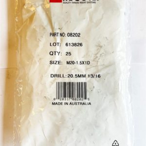 M20-1.5x1D Recoil wire thread inserts (bag of 25)