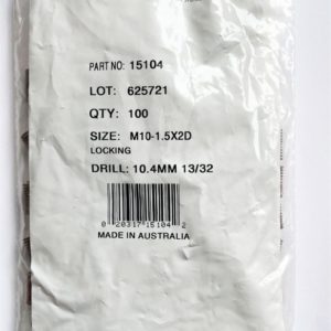 M10-1.5X2D locking, wire thread inserts (bag of 100)