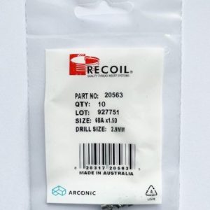 6BAx1.5D wire thread inserts (bag of 10)