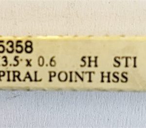 M3.5x0.6 Spiral Point Tap