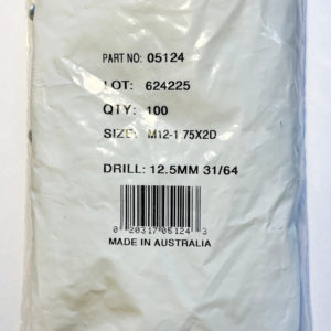 M12-1.75x2D Wire Thread Inserts (Bag of 100)
